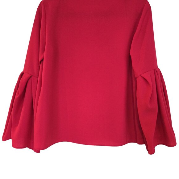 ZARA Pink  Bell Sleeve Pink Top S - Picture 3 of 6